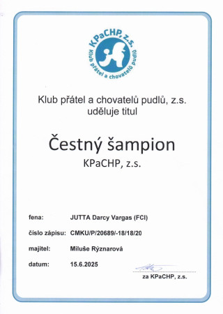 Čestný šampion KPaCHP